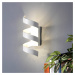 Eco-Light LED nástěnné světlo Helix, bílý stříbrný, 26 cm