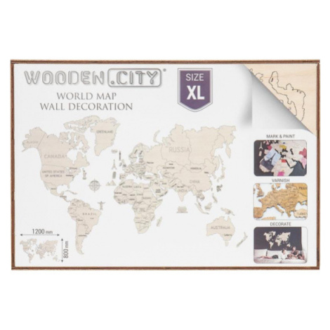Wooden City Puzzle 3D Mapa světa, dřevěné Matyska a.s.