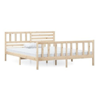 Rám postele masivní dřevo 120 × 200 cm, 3101148