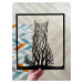 Vsepropejska Strom života kočka dekorace na zeď Rozměr (cm): 38 x 32, Dekor: Černá