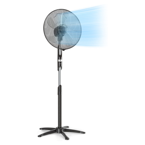 Klarstein Summer Vibe, stojanový ventilátor, 16", 55 W, 2040 m³/h, oscilace 65 °, černý