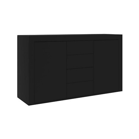 SHUMEE Příborník černý 120 × 36 × 69 cm dřevotříska vidaXL
