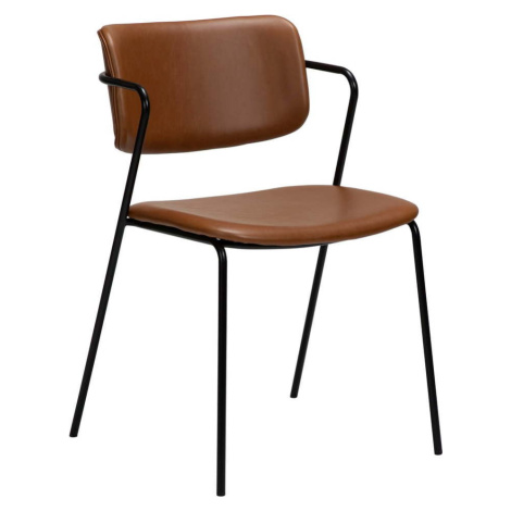 Hnědá židle z imitace kůže DAN-FORM Denmark Zed ​​​​​DAN-FORM Denmark