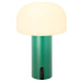 Bílá/zelená LED stolní lampa (výška 22,5 cm) Styles – Villa Collection