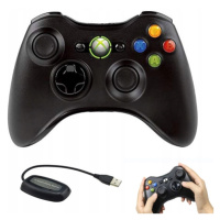 2.4G Bezdrátový Herní Ovladač Gamepad Joystick Dual Vibration Usb (černá)