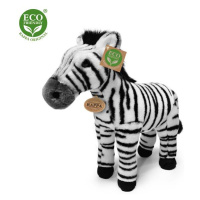 Plyšová zebra stojící 30 cm ECO-FRIENDLY