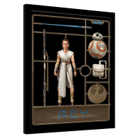 Obraz na zeď - Star Wars: Vzestup Skywalkera - Rey Model, 30 × 40 cm