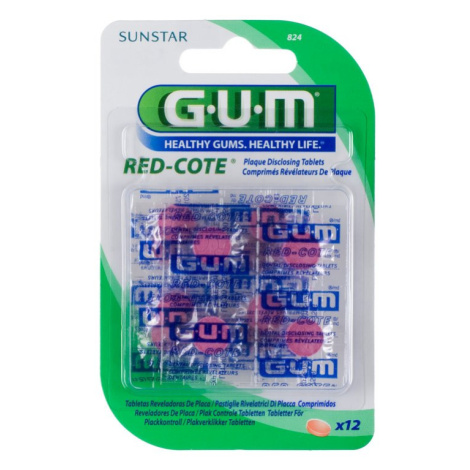 GUM tablety Red-Cote k indikaci plaku 12 tablet