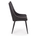 Jídelní židle SCK-369 tmavě šedá/černá