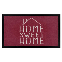 Hanse Home Collection koberce Protiskluzová rohožka Home sweet home 105380 Brick red - 45x75 cm