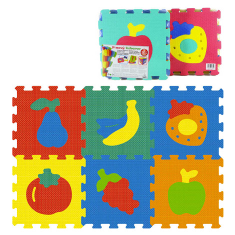 Lamps Měkké bloky Ovoce a zelenina 8ks pěnový koberec baby vkládací puzzle