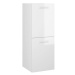 Koupelnová skříňka bílá vysoký lesk 30 x 30 x 80 cm dřevotříska 804994
