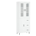 vidaXL Skříň highboard bílá 69,5 x 34 x 180 cm kompozitní dřevo