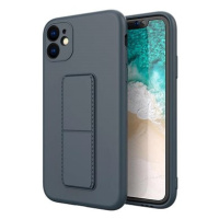 Kickstand silikonový kryt na iPhone 11 Pro Max, modrý