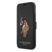US Polo knížkové pouzdro na iPhone 12 / 12 Pro 6.1" Black Polo Embroidery