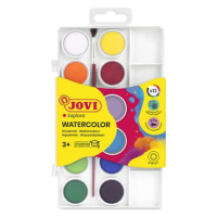 Barvy vodové Jovi - 12 barev (22 mm) +  štětec