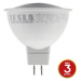 TESLA - LED žárovka GU5,3 MR16, 6W, 12V, 470lm, 25 000h, 4000K studená bílá, 100° MR160640-5 Stu