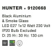 Nova Luce Originální závěsné svítidlo Hunter se stínidlem z kouřového skla - 1 x 40 W, pr. 250 x