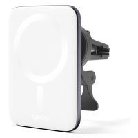 EPICO Ultrathin Wireless Car Charger s MagSafe stříbrná/bílá Bílá