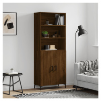 vidaXL Skříň highboard hnědý dub 69,5 x 34 x 180 cm kompozitní dřevo