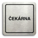 Accept Piktogram "čekárna" (80 × 80 mm) (stříbrná tabulka - černý tisk)