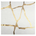 Dekorační vzorovaný závěs s kroužky WUSTE smetanová/zlatá 135x260 cm (cena za 1 kus) MyBestHome