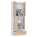 Ak furniture Skříň Rexa 60 cm bílá/dub sonoma