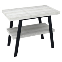 Sapho TWIGA umyvadlový stolek 90x72x50 cm, černá mat/dub starobílý