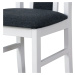 Jídelní židle BOLS 14 bílá/tmavě šedá