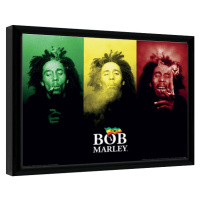 Obraz na zeď - Bob Marley - Tricolour Smoke, 40 × 30 cm