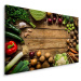 MyBestHome BOX Plátno Zelenina Na Prknech Varianta: 100x70