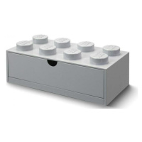 LEGO® stolní box 8 se zásuvkou šedá 316 x 158 x 113 mm