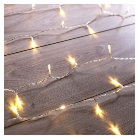 Prodloužení LED transparentního světelného řetězu DecoKing Christmas, 200 světýlek, délka 1 m