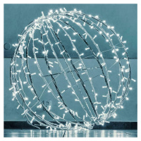 DecoLED LED světelná koule, ledově bílá, pr. 100 cm