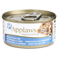 Applaws Cat filet z tuňáka s krabím masem 24 × 70 g