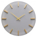 KARE Design Nástěnné hodiny John - šedé, Ø40cm