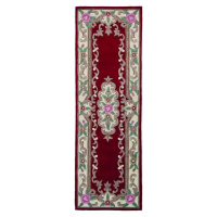 Červený vlněný koberec Flair Rugs Aubusson, 67 x 210 cm