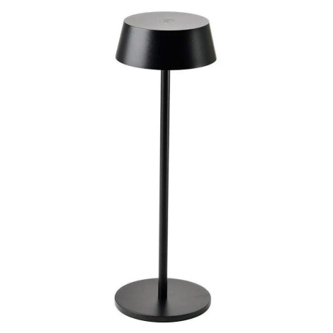 LED Venkovní stmívatelná dotyková dobíjecí stolní lampa LED/2W/5V IP54 černá Donoci