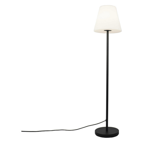 Venkovní stojací lampa černá s bílým odstínem 35 cm IP65 - Virginie QAZQA