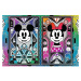 Trefl Dřevěné Puzzle 501 dílků - Mickey a Minnie Mouse - speciální edice