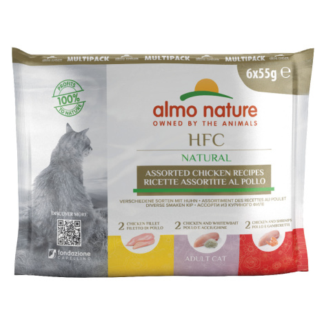 Almo Nature HFC Pouch 24 x 55 g - Mix kuřecí (3 druhy) Almo Nature Holistic