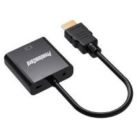 PremiumCord Převodník HDMI na VGA se zvukem 3,5mm stereo jack - černý