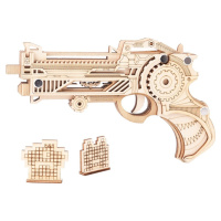 Woodcraft construction kit Dřevěné 3D puzzle Zbraň na gumičky Virbius