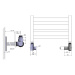 SAPHO CORNER COMBI SIMPLY připojovací sada ventilů triaxiální, pravé provedení, chrom CP330S