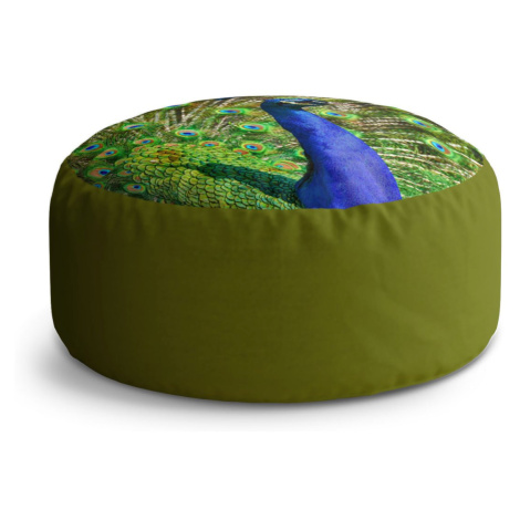 Taburet Circle Páv: 38x48 cm