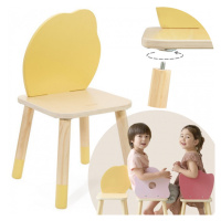 CLASSIC WORLD Pastel Grace židlička - stolička pro děti - citron dřevěná