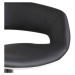 Dkton Designová barová židle Natania bílo černá a chromová