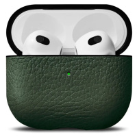 Woolnut kožené pouzdro pro AirPods 3. generace tmavě zelené