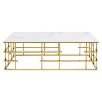 KARE Design Konferenční stolek Rome - zlatý, 130x70cm