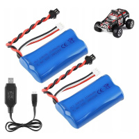 2x Akumulátor Baterie Pro Rc Auta Li-ion 7.4V 1500mAh Rc